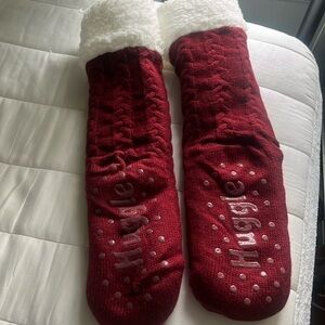 huge fluffy plush socks